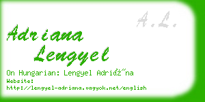 adriana lengyel business card